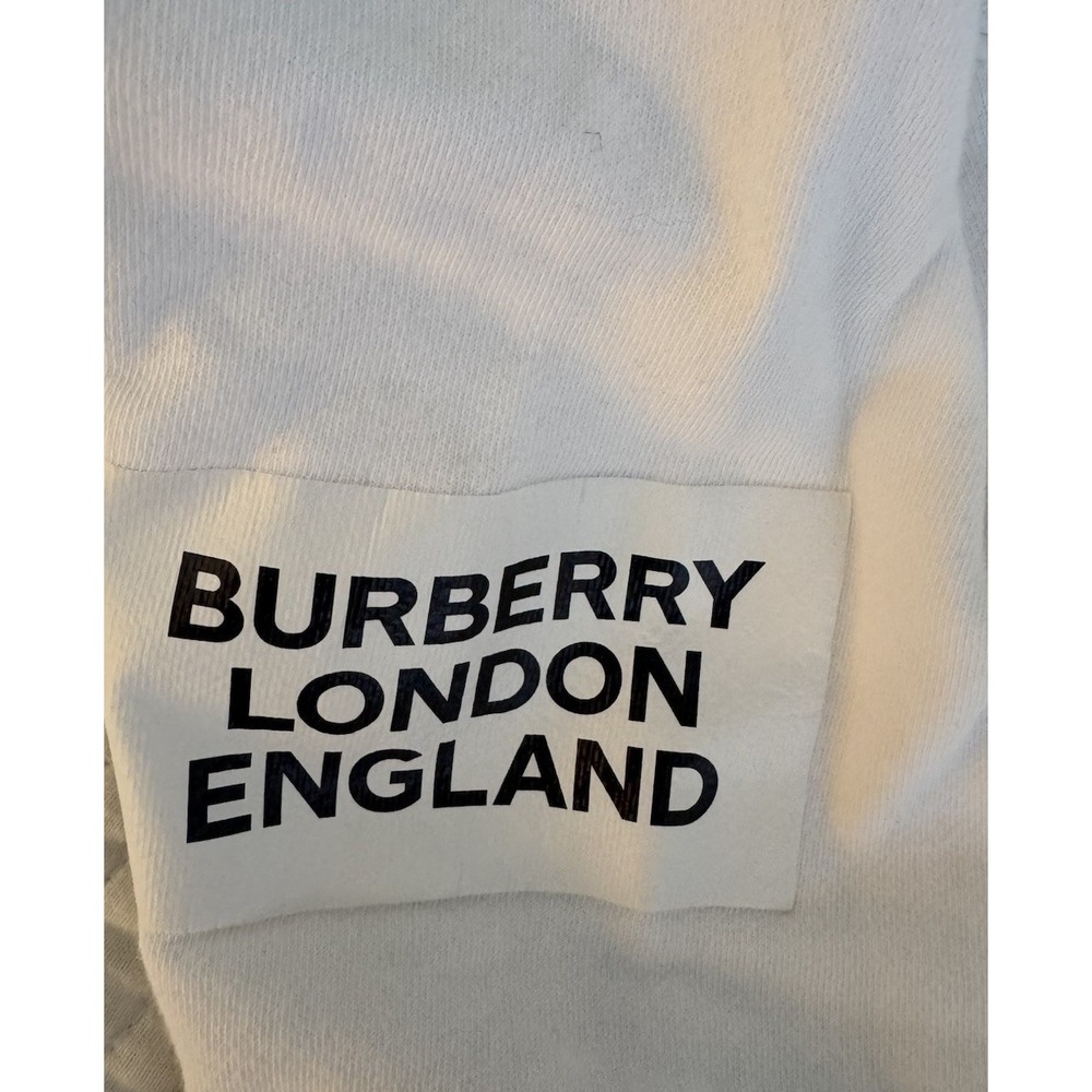 $840 Burberry Unicorn White Hoodie Small Cotton Sweatshirt Women's S M - Picture 5 of 7